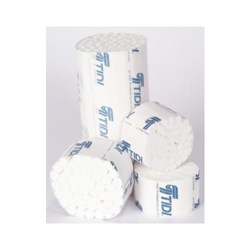 Tidi 919121 Dental Cotton Rolls #2 Medium 1.5" X 3/8" Non-Sterile 2000/Cs