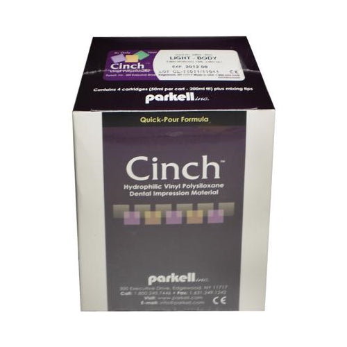 Parkell S460S Cinch Light Body Regular Set VPS Impression Material Split Cartridge 4/Pk