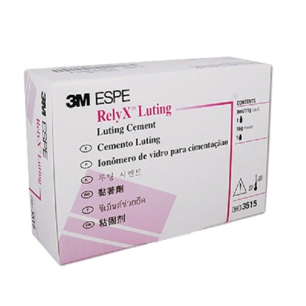 3M ESPE 3515 RelyX Hybrid Glass Ionomer Luting Cement Fast Set Kit Powder Liquid EXP Aug 2025