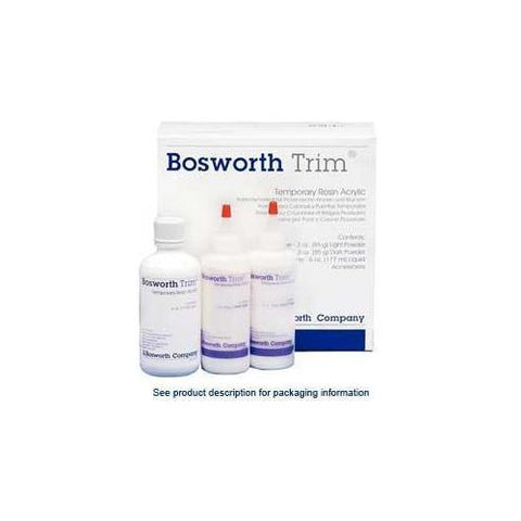 Bosworth 921900 Trim Temporary Crown & Bridge Resin Fast Set Complete Package