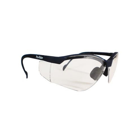 Palmero 3560B See-Breeze Eyewear Blue Frame Clear Lens Scratch Resistant