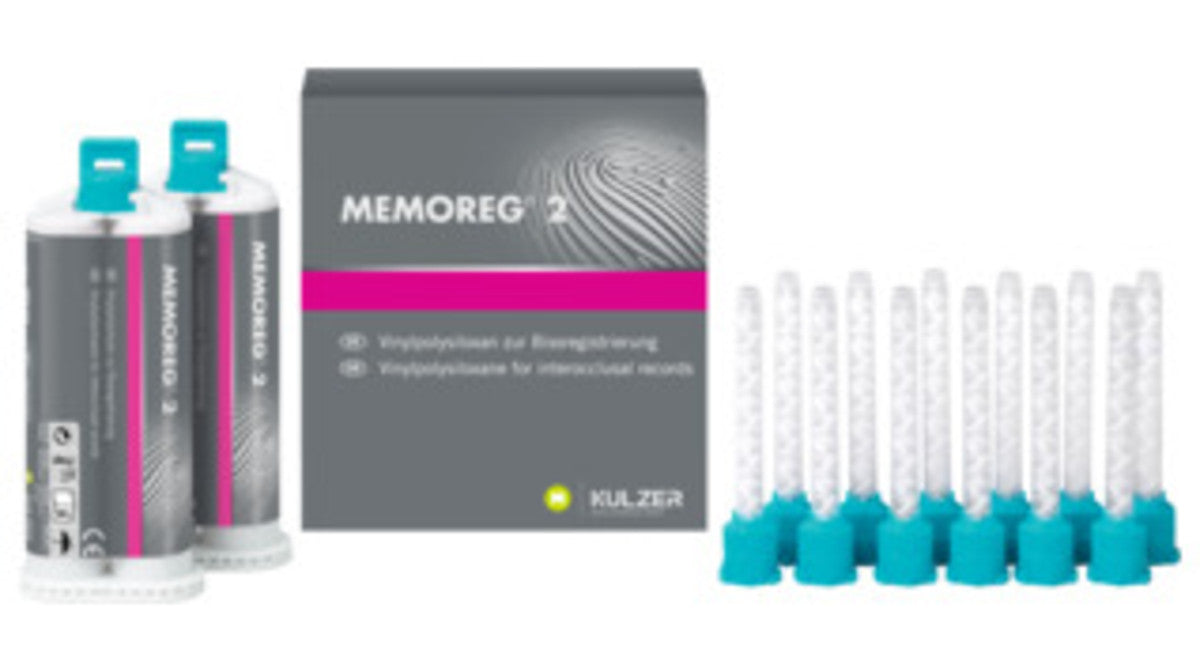 Kulzer 50035517 Memoreg 2 Bite Registration Material Cartridges Opaque 2/Pk 50 mL
