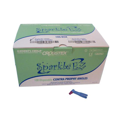 Crosstex TPASEZ Sparkle EZ Disposable Contra Prophy Angles Soft Cup 100/Pk