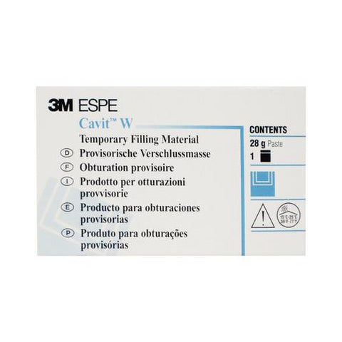 3M ESPE 44130 Cavit W Self Cure Temporary Filling Material Medium White 28 g Jar