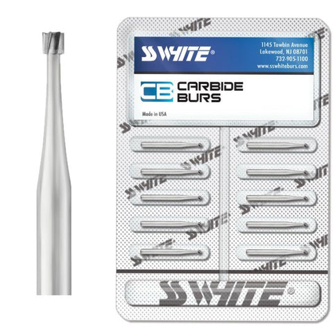 SS White 13035 Friction Grip FG #35 Inverted Cone Operative Carbide Burs 100/Pk