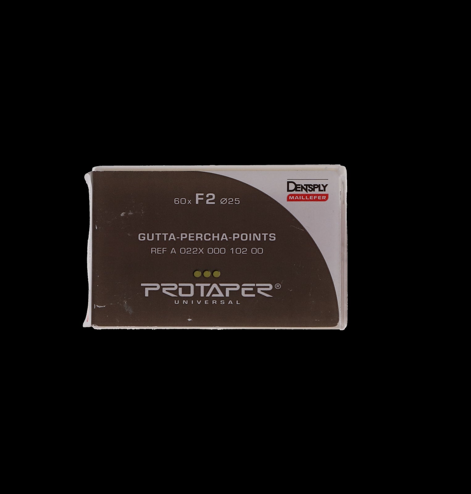 Dentsply A022X00010200 ProTaper Gutta Percha Points F2 PTUGPF2 Red 60/Pk