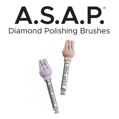 Clinician's Choice 133158 A.S.A.P Diamond Polishing Dental Brushes 6/Pk