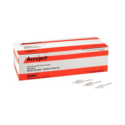 Dentsply 900505 Accuject 25G Short Needle 100/Pk