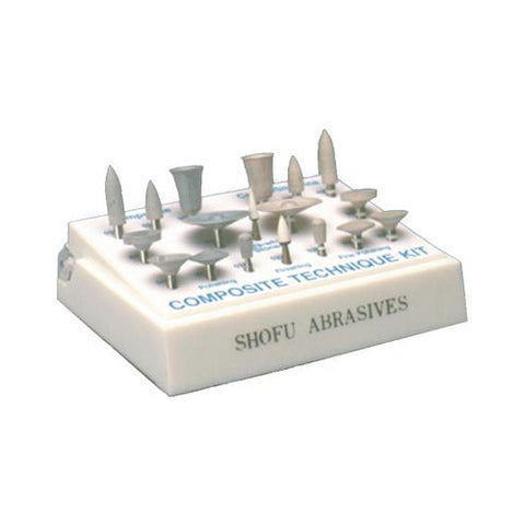 Shofu Dental 0322 Abrasives Plastic Composite Technique Kit CA Contra Angle