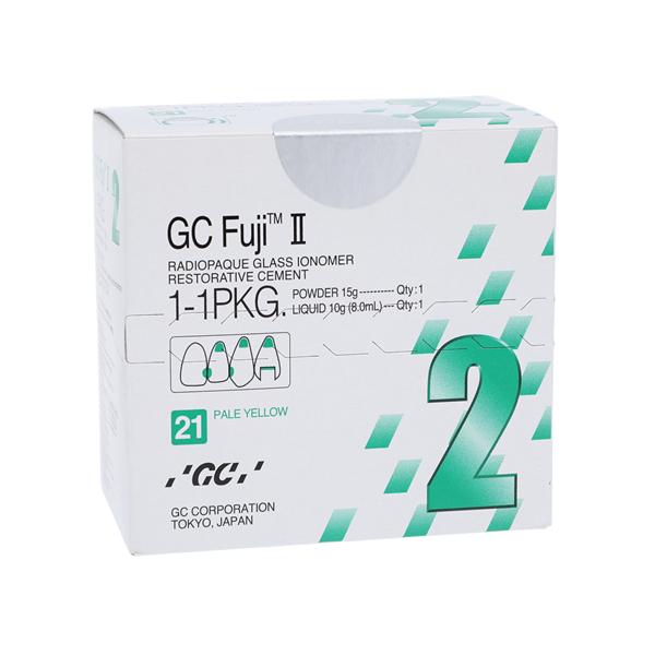 GC 014387 Fuji II 1:1 Glass Ionomer Package #21 Pale Yellow 000101