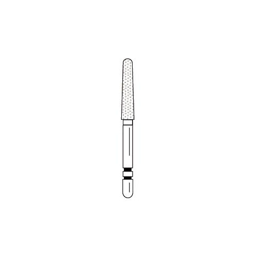 Abrasive Technology Two Striper FG Friction Grip #784.10 Round End Taper Coarse Grit Diamond Burs 5/Pk