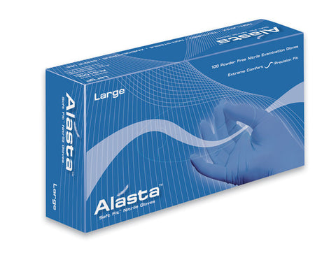 Dash Medical ALS100XL Alasta Nitrile Examination Gloves Powder Free XL 100/Bx