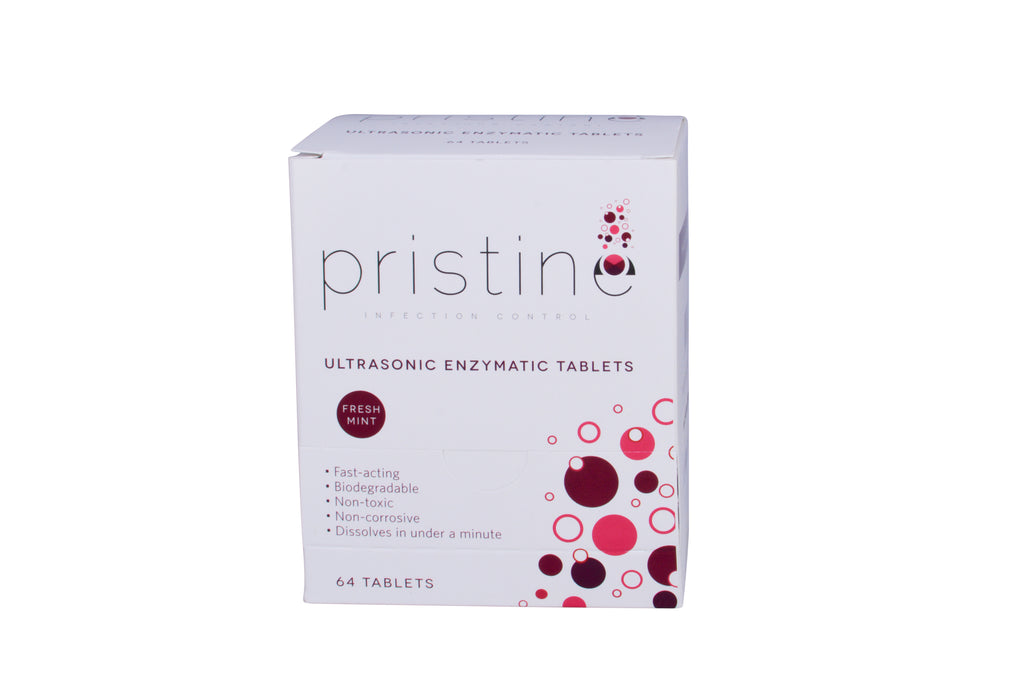 House Brand IC210 Pristine Ultrasonic Enzymatic Cleaning Tablets Tabs 64/Bx EXP Mar 2024