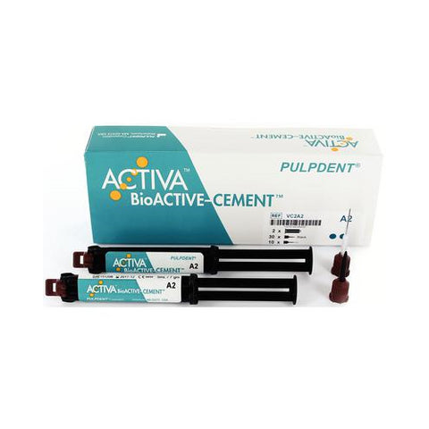 Pulpdent VC2A2 Activa BioACTIVE Resin Cement Automix Dual Care Value Pack A2 2/Pk