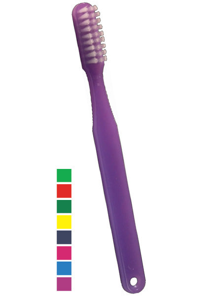 OraBrite 10926 OraLine Child Rainbow Toothbrushes 27 Tuft Soft Assorted 144/Pk