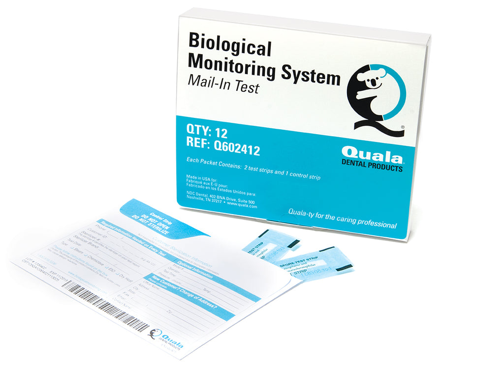 Quala Q602412 Biological Monitoring Mail-In Test Strips 12/Pk