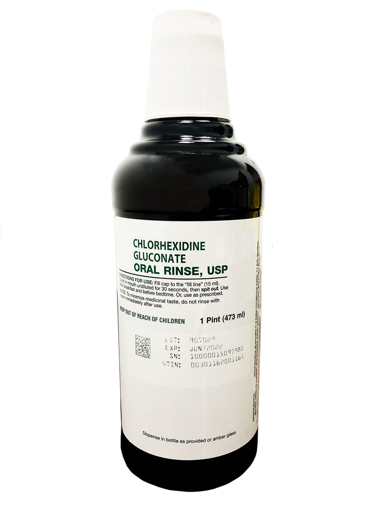 House Brand PR500 Chlorhexidine Gluconate Oral Rinse Dental Solution 16 Oz