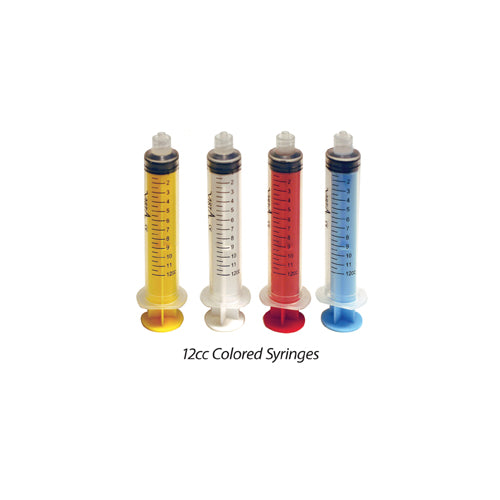 Vista Dental 317061 Colored Luer Lock Syringes 12cc Autoclavable White 80/PK