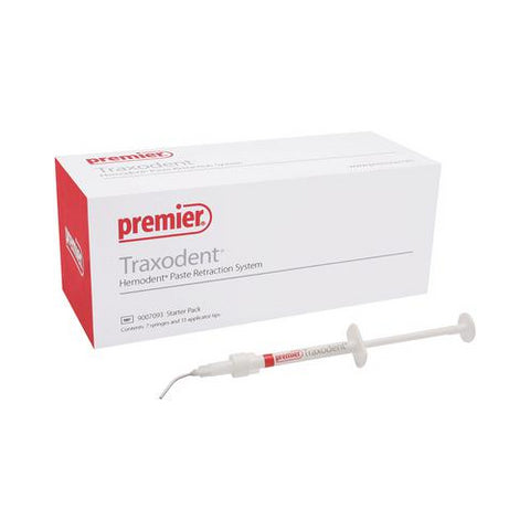 Premier Dental 9007093 Traxodent Hemodent Gingival Paste Retraction System Syringes 7/Pk