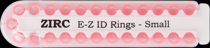 Zirc Dental 70Z100S EZ-ID Instrument Rings Small Pink 1/8" 25/Pk