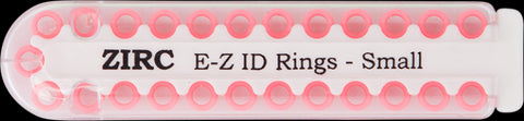 Zirc Dental 70Z100S EZ-ID Instrument Rings Small Pink 1/8" 25/Pk