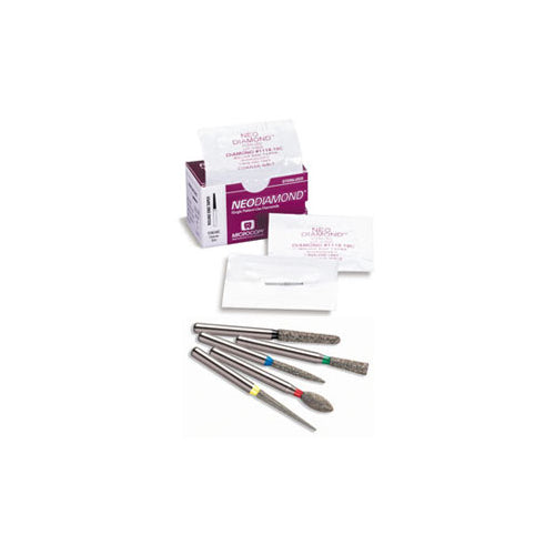 Microcopy 1908C NeoDiamond FG Coarse Grit Egg Shaped Disposable Diamond Burs #379 25/Pk
