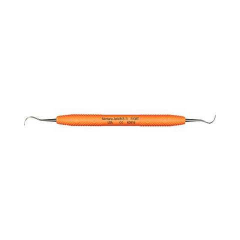 PDT R138T Montana Jack Double End B-Ti Dental Implant Scaler Titanium Orange