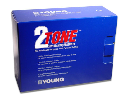 Young Dental 234225 2-Tone Disclosing Agent Tablet 250/Pk