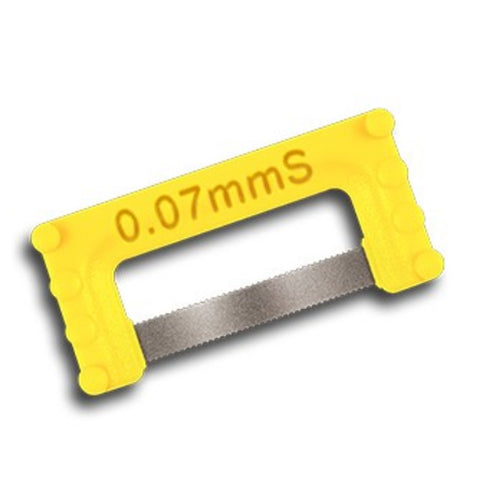 ContacEZ 32108 IPR Strip System Yellow Starter Single XF Serrated 0.07mm 8/Pk