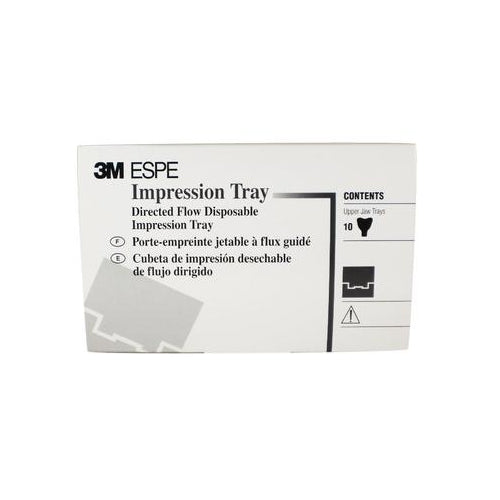 3M ESPE 71615 Directed Flow Rigid Impression Dental Trays Small Upper 10/Pk