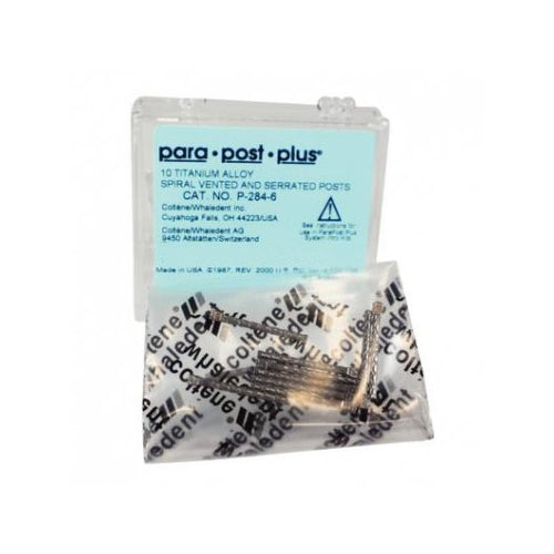 Coltene Whaledent P284-6 ParaPost Plus Titanium Posts .060