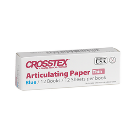 Crosstex TPXT Articulating Paper X-Thin .0015" 38 Microns Blue 144/Pk 12/Pk