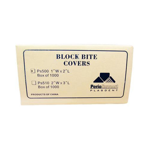 Plasdent PS500 Dental Bite Block Covers 1" X 2" 1000/Pk