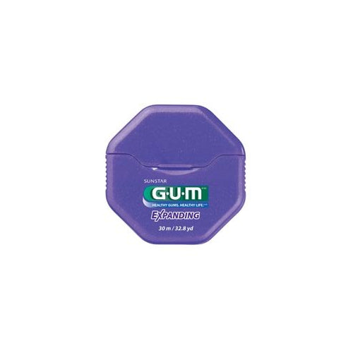 Sunstar Butler 2030RYB GUM Expanding Dental Floss Lightly Waxed 33 Yards 6/Pk
