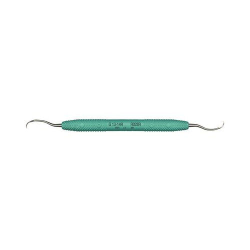 PDT R028R Cruise Line Double End #13/14 Dental Gracey Curette Green Rigid
