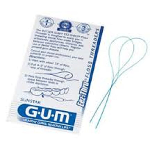 Sunstar Butler 840PUAA GUM Eez-Thru Dental Floss Threaders 100x5/Bx