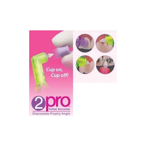 Premier Dental 5500101 2PRO Disposable Prophy Angles Soft Short Purple Cup 144/Pk