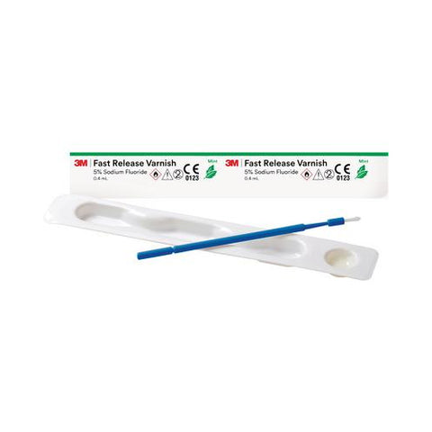 3M ESPE 12158M Fast Release Dental Fluoride Varnish Mint 200/Pk 0.4 mL