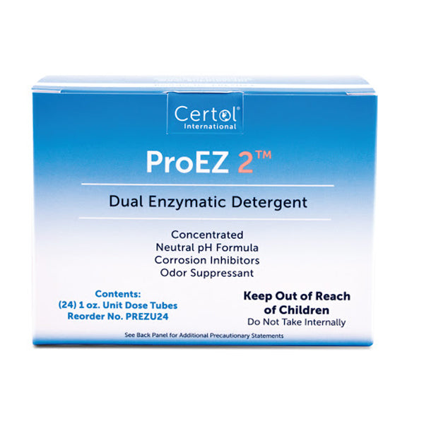 Certol PREZU24-1 ProEZ 2 Dual Enzymatic Detergent Unit Dose 24/Box 1 Oz