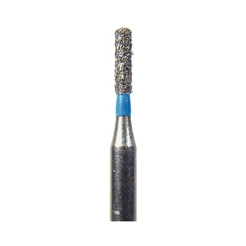 Microcopy 0710MS NeoDiamond FG Friction Grip #0710 Short Shank Flat End Cylinder Medium Grit Diamond Burs 25/Pk