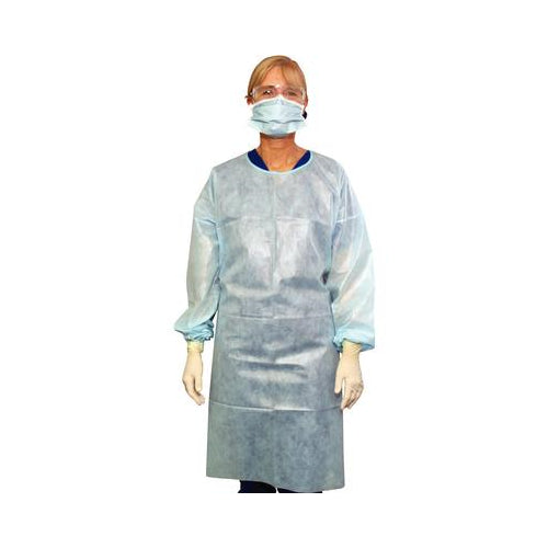 Crosstex NP4BL Patient Aprons Plastic Bib Knee Length 27