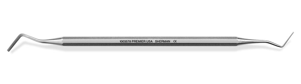 Premier Dental 1003578 Sherman Packer Smooth Cord Packing Instrument Octagonal Handle 3/16"
