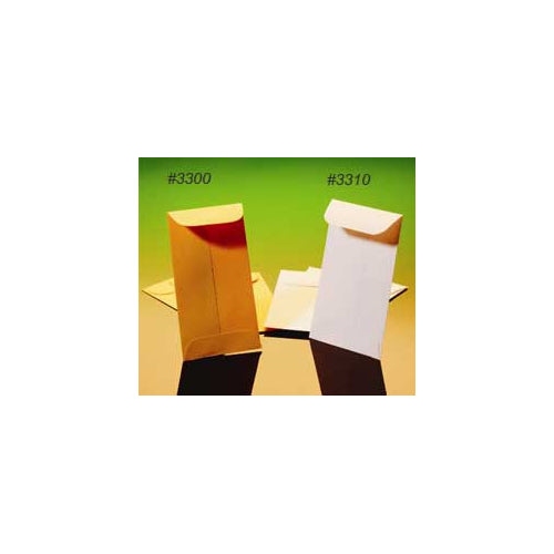 Temrex 3310 Dental X-Ray Coin Envelopes White #3 2 1/2
