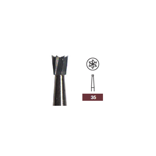 Beavers Kerr Dental Midwest Friction Grip FG #35 Inverted Cone Carbide Burs 100/Pk