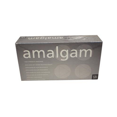 SDI 4402202 GS-80 2 Spill Fast Set Dispersed Phase Alloy Amalgam Capsules 600 mg 50/Pk