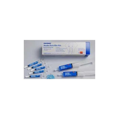 Pulpdent ET-6 Etch-Rite 38% Phosphoric Acid Etching Gel 6 mL Syringe