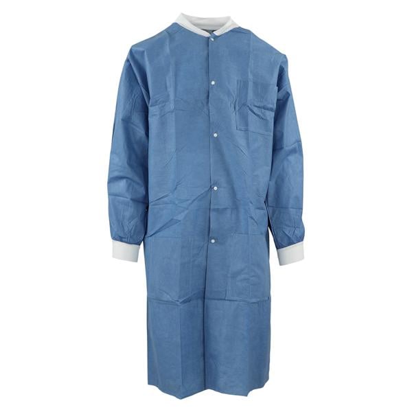 Medicom 8107-F SafeWear Hi-Perform SMS Lab Coats Deep Blue 3XL 12/Pk