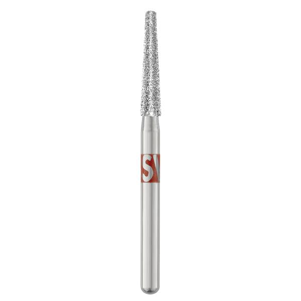 SS White 856-021F Piranha FG Friction Grip Round End Taper Fine Grit Diamond Burs 25/Pk