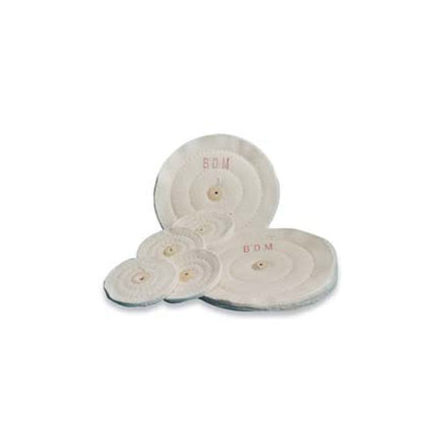 Buffalo Dental 07990 Muslin Buff Center Hole 30 Ply 4" Diameter