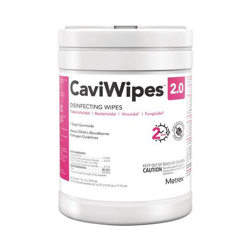 Metrex 14-1100 CaviWipes 2.0 Disfinectant Virucidal Wipes 6